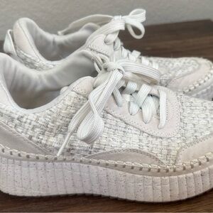 Just Fab White Platform Sneakers S 7.5